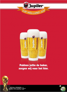 Jupiler: Pakken jullie de beker, zorgen wij voor het bier
